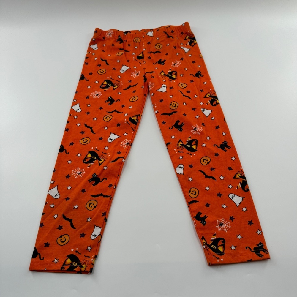 Btween Orange Halloween Leggings – Kids Size 6, Like New